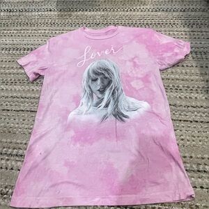 Taylor Swift Lover Album Pink Tie dye Shirt